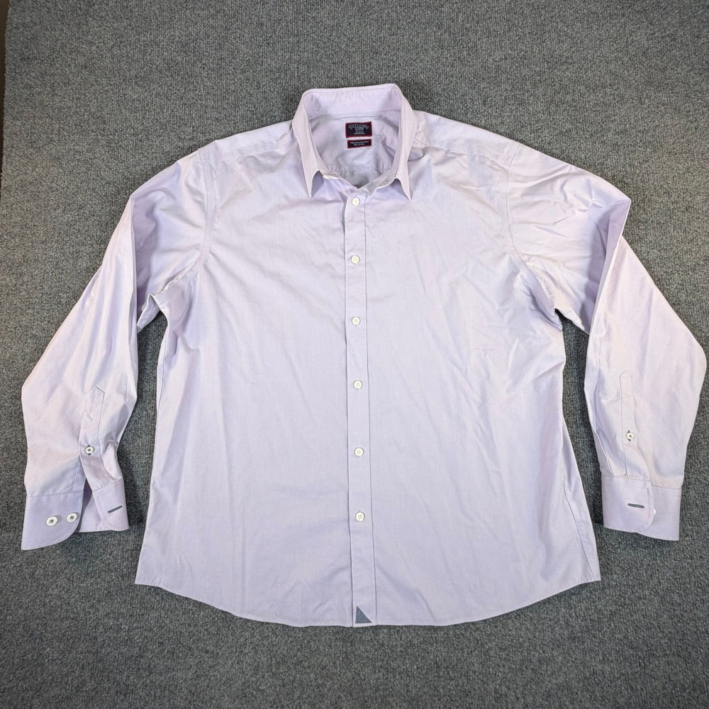 UNTUCKit Mens XXL‎ Purple Two Ply Italian Cotton Wrinkle Free Button Down #2294